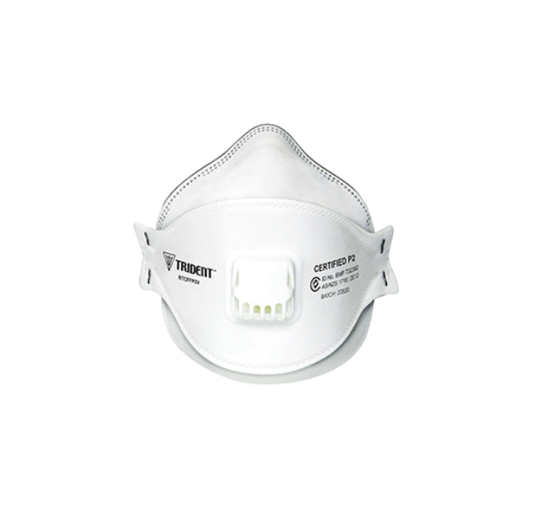 RTCFFP2V RESPIRATOR TRIDENT FLAT FOLD P2 VALVED Alliance Safety