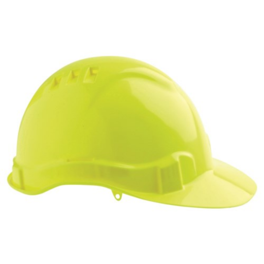 Picture of HARD HAT (V6) - VENTED, 6 POINT PUSH-LOCK HARNESS. AVAILABLE IN BLUE, GREEN, ORANGE, RED, WHITE, YELLOW, FLURO YELLOW, BLACK