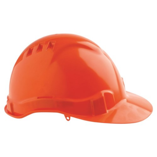 Picture of HARD HAT (V6) - VENTED, 6 POINT PUSH-LOCK HARNESS. AVAILABLE IN BLUE, GREEN, ORANGE, RED, WHITE, YELLOW, FLURO YELLOW, BLACK