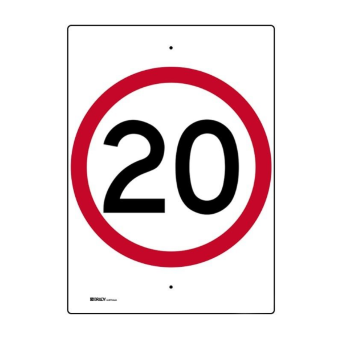 Picture of SPEED LIMIT SIGN 20 - 450MM (W) X 600MM (H) METAL