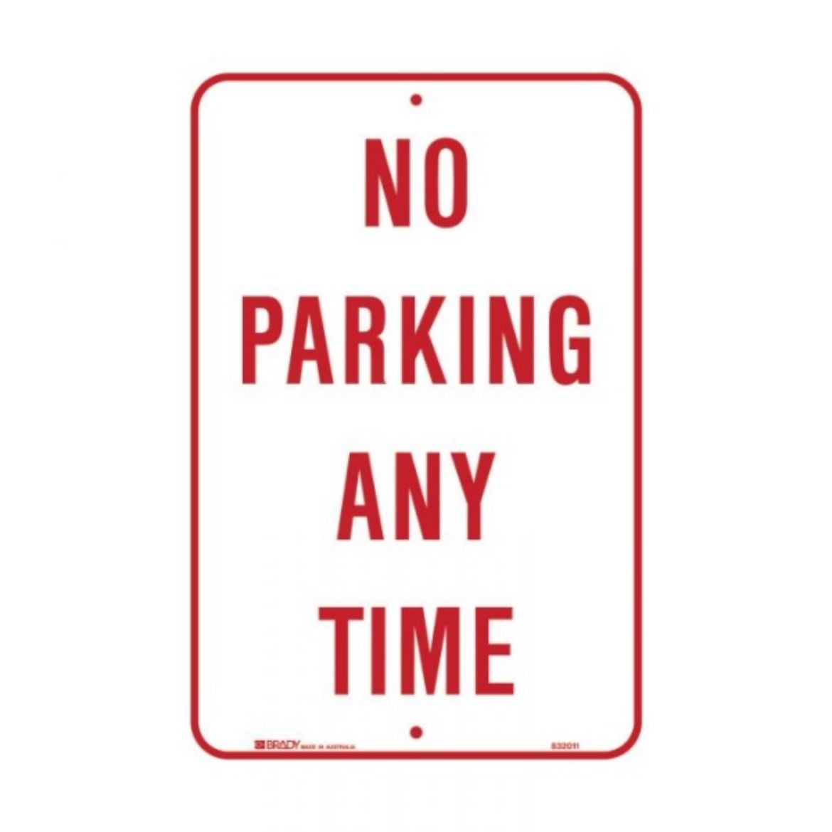 Picture of TRAFFIC/PARKING SIGN - NO PARKING ANYTIME 300MM (W) X 450MM (H), C2 REFLECTIVE ALUMINIUM