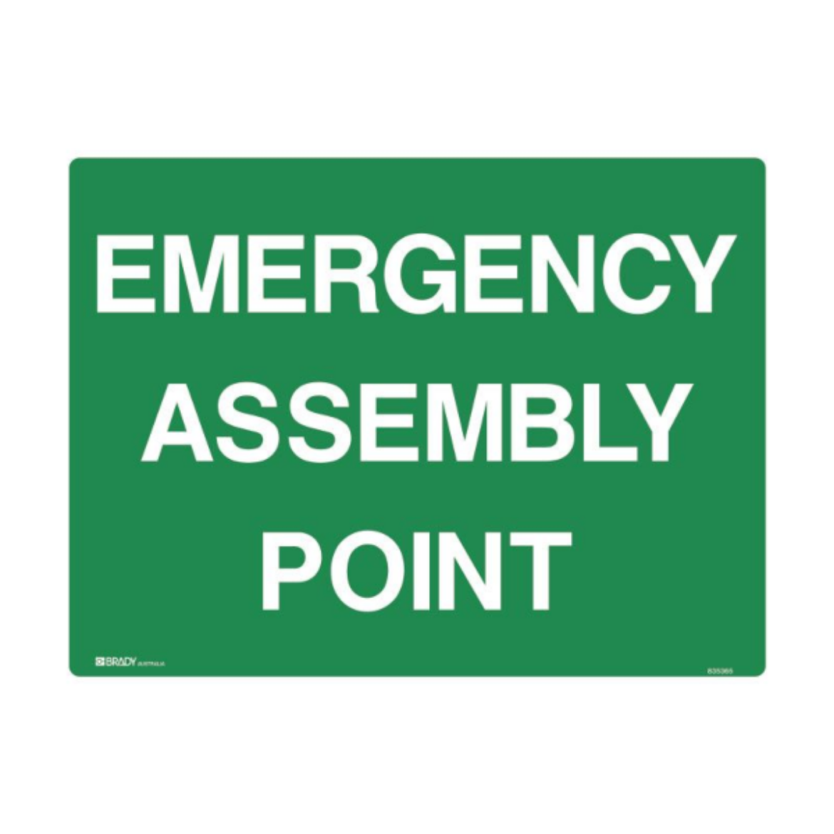 Picture of EMERGENCY ASSEMBLY POINT SIGN 450MM (H) X 600MM (W) METAL