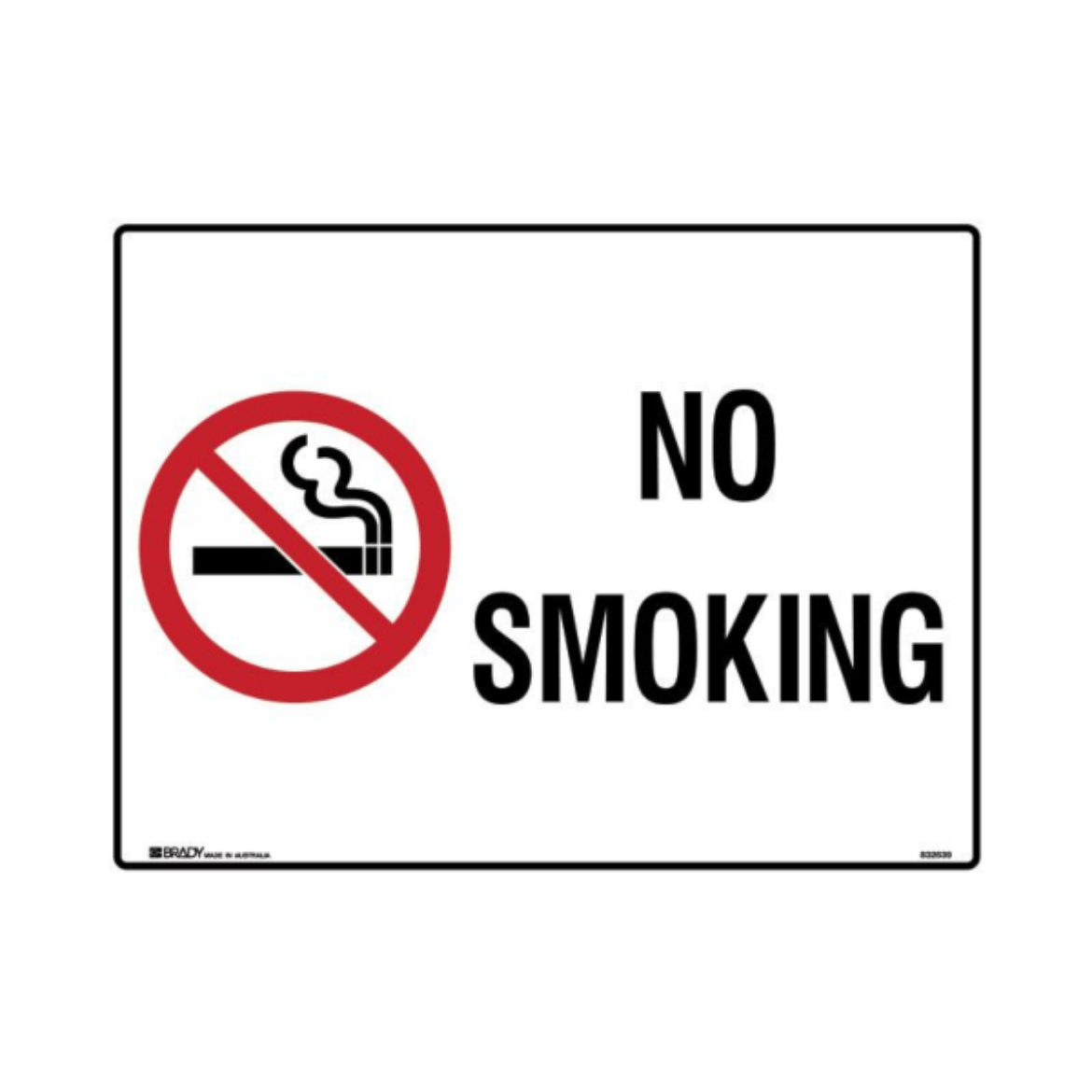 Picture of NO SMOKING SIGN 450MM (H) X 600MM (W) METAL
