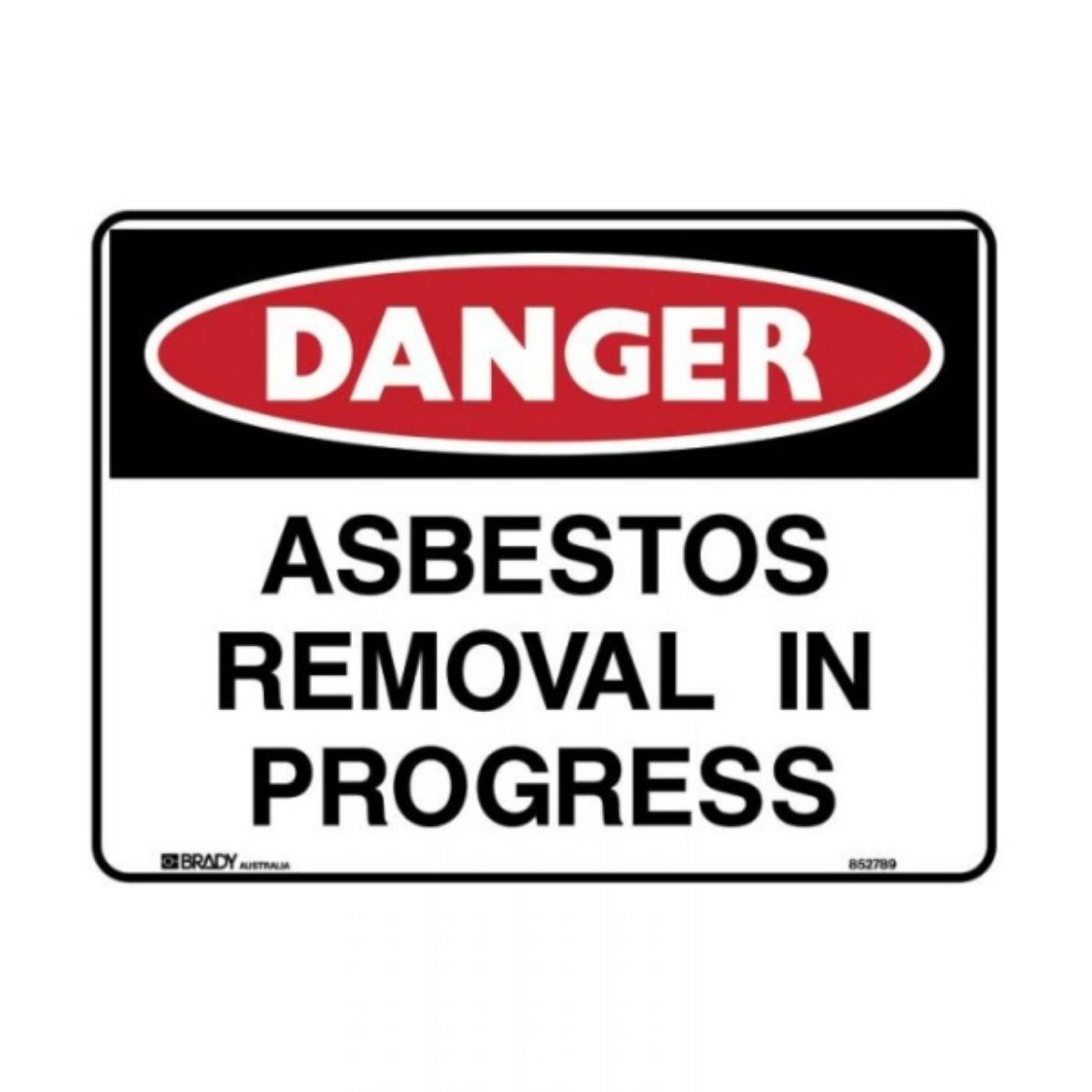 Picture of DANGER ASBESTOS REMOVAL IN PROGRESS SIGN 300MM (W) X 225MM (H) POLYPROPYLENE