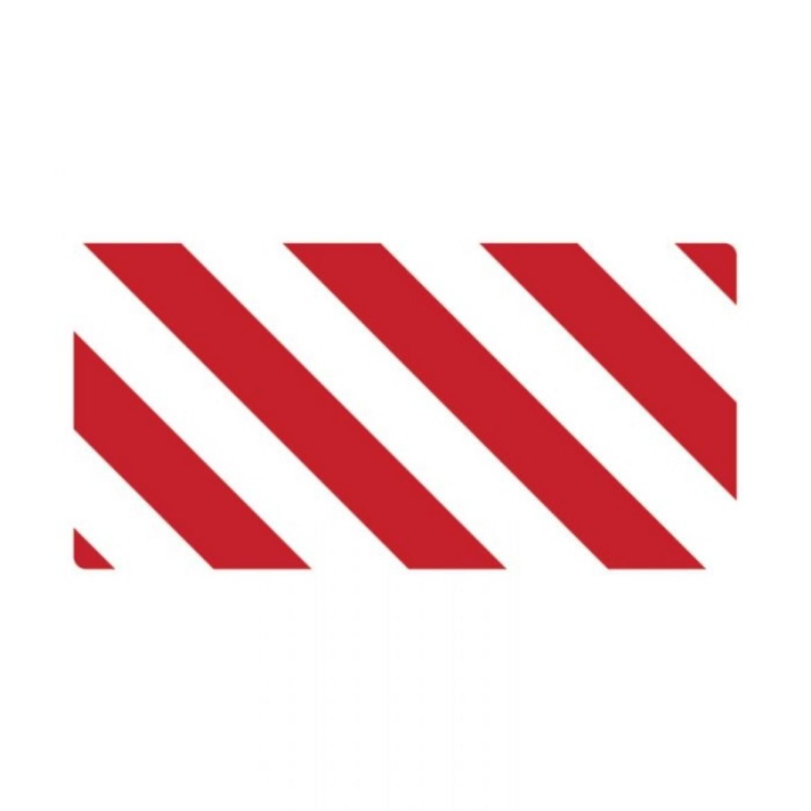 Picture of FIRE SIGN RED/WHITE STRIPE 1200MM (H) X 750MM (W)  METAL