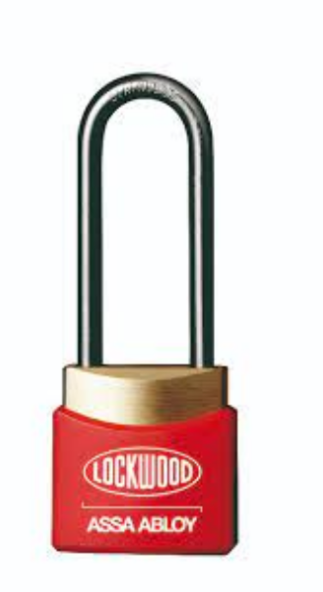 Picture of 312A PADLOCK 50MM STAINLESS STEEL 4.8MM DIAMETER SHACKLE  - RED DANGER
