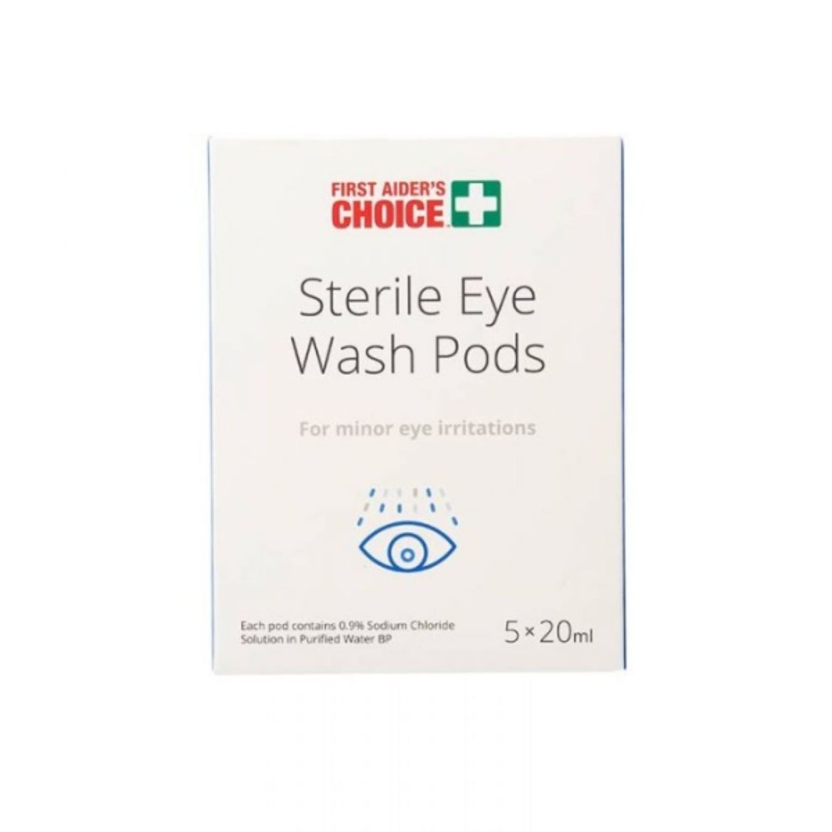 Picture of SODIUM CHLORIDE EYE WASH PODS 20ML