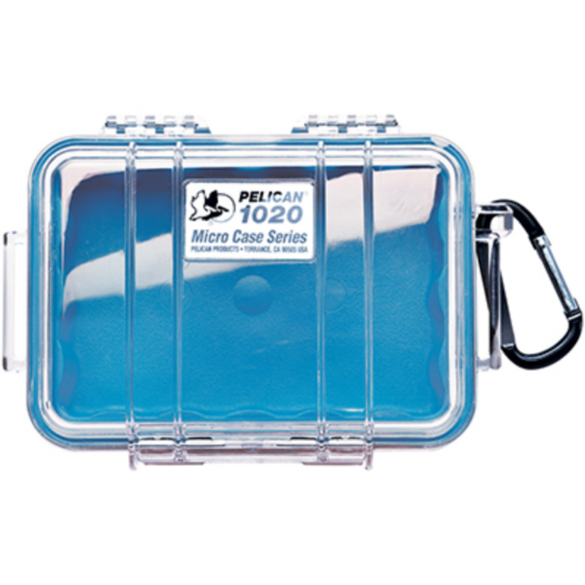 Picture of # 1020 MICRO PELICAN CASE - CLEAR WITH BLUE