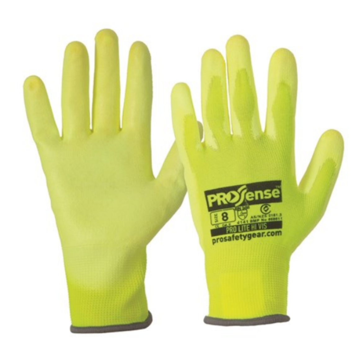 Picture of PUNY - PRO-LITE GLOVES HI-VIS YELLOW - SIZE 8.
