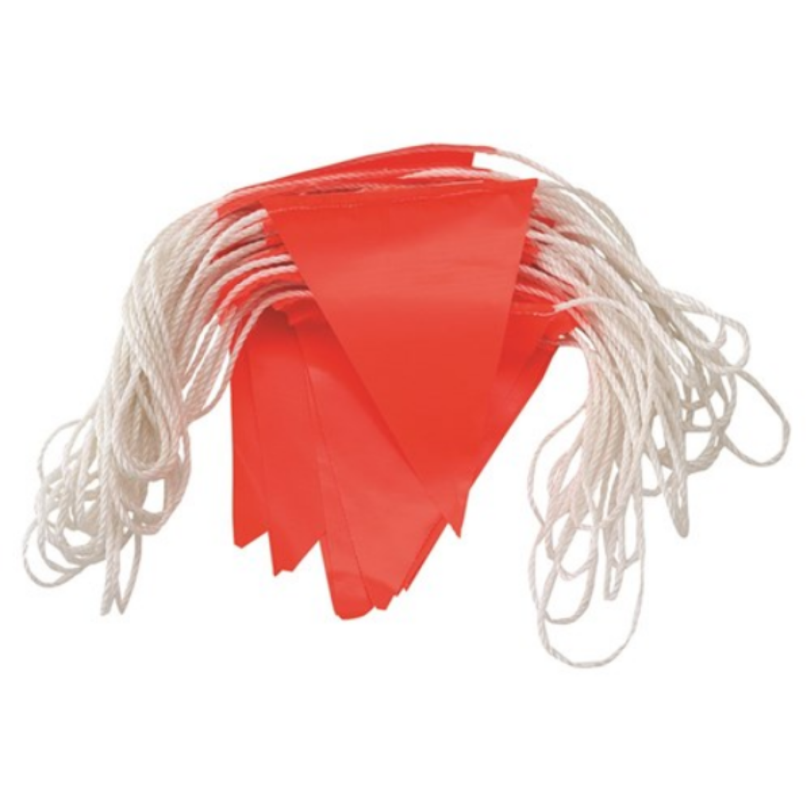 Picture of ORANGE PVC FLAG BUNTING - DAY USE, ORANGE FLAGS - 30M