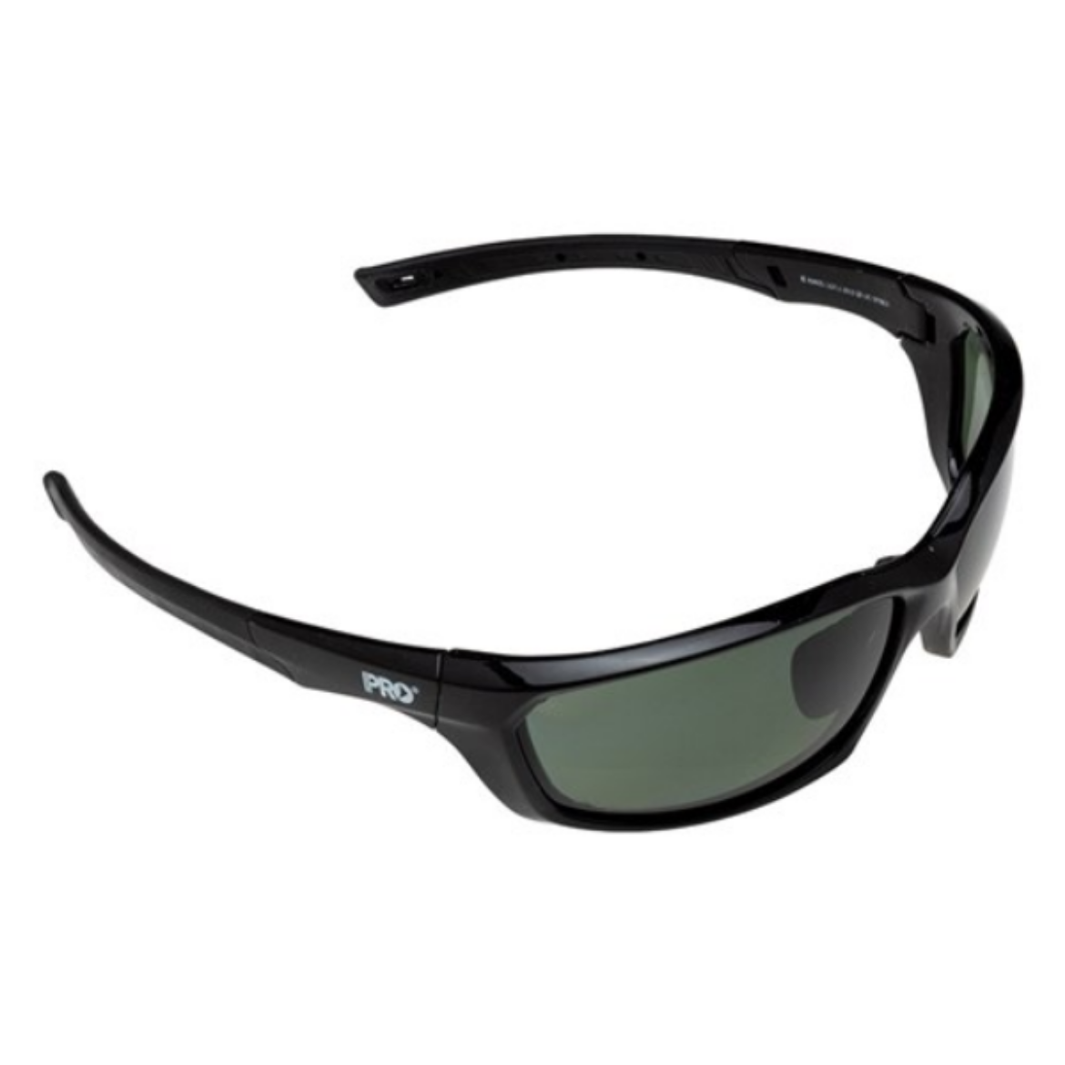 Picture of SURGE POLARISED SMOKE LENS SAFETY GLASSES - GLOSS BLACK FRAME