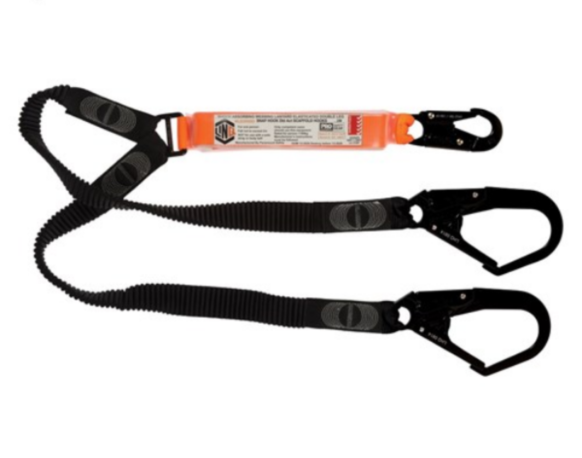 Picture of LINQ ELITE DOUBLE LEG ELASTICATED LANYARD WITH HARDWARE SN & SD X2