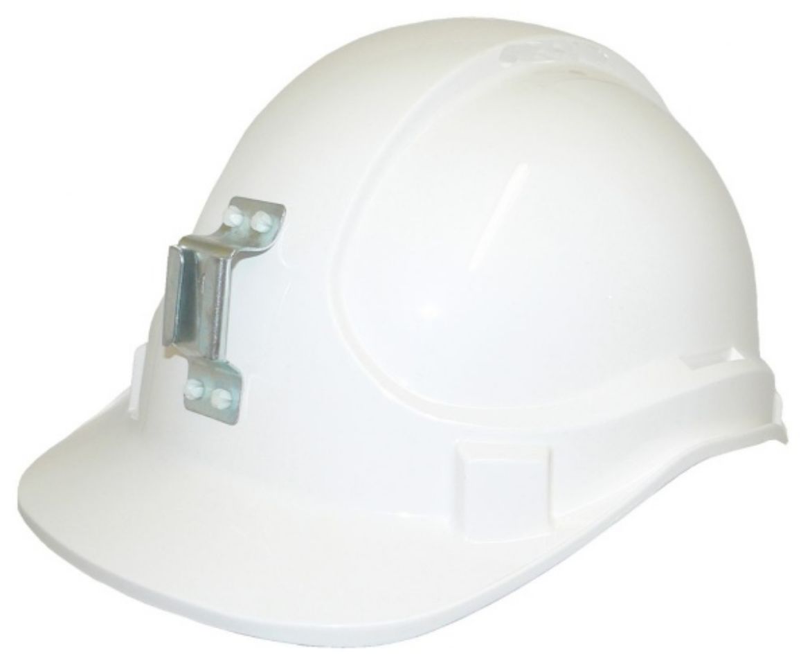 Picture of TA560M:WH SAFETY HELMET ABS (TYPE 1) UNVENTED METAL LAMP BRACKET WHITE