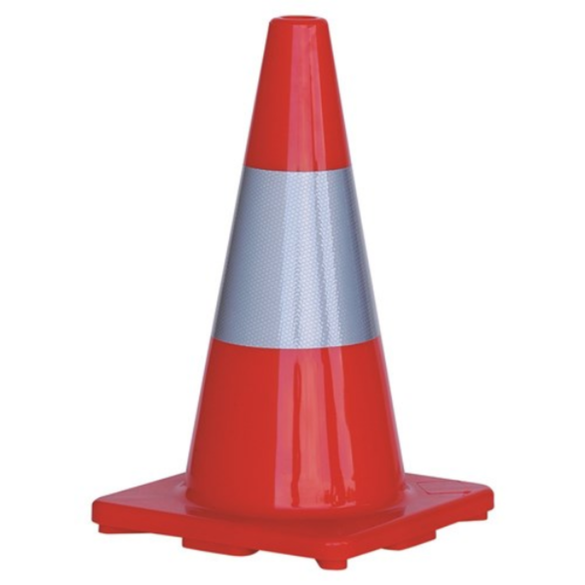 Picture of ORANGE TRAFFIC CONE WITH REFLECTIVE STRIP - 450MM