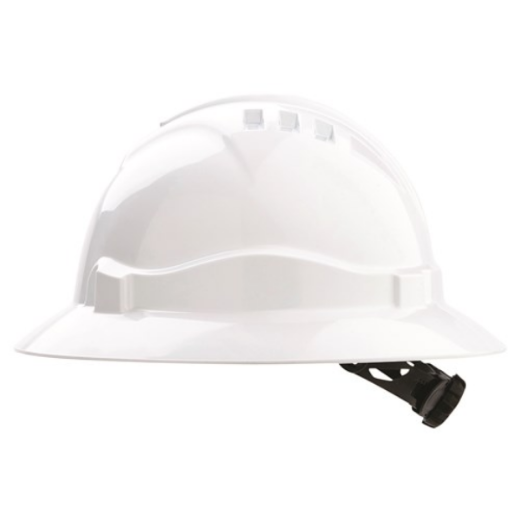 Picture of HARD HAT (V6) - UNVENTED, FULL BRIM, 6 POINT RATCHET HARNESS. AVAILABLE IN WHITE OR YELLOW