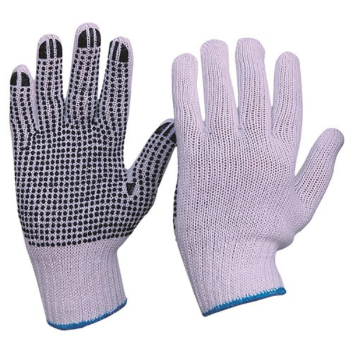 Picture of KNITTED POLY/COTTON WITH PVC DOTS GLOVES - MENS. MOQ - 12.