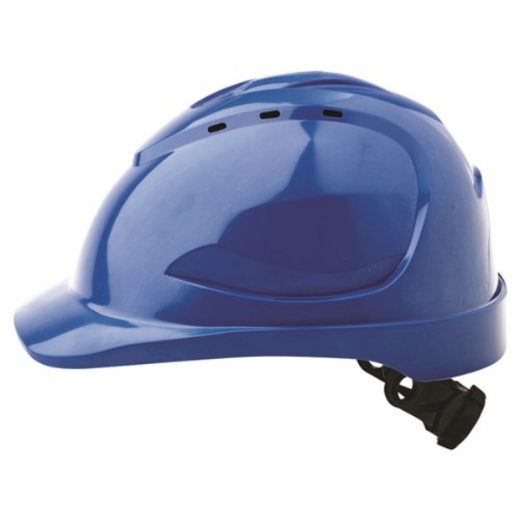 Picture of HARD HAT (V9) - VENTED, 6 POINT RATCHET HARNESS. AVAILABLE IN BLUE, GREEN, ORANGE, RED, WHITE, YELLOW, FLURO YELLOW