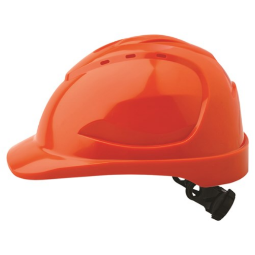 Picture of HARD HAT (V9) - VENTED, 6 POINT RATCHET HARNESS. AVAILABLE IN BLUE, GREEN, ORANGE, RED, WHITE, YELLOW, FLURO YELLOW