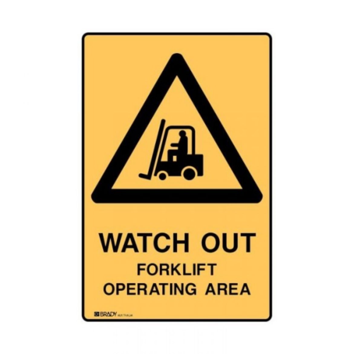 Picture of WATCH OUT FORKLIFT OPERATING AREA SIGN 450MM (H) X 300MM (W) METAL