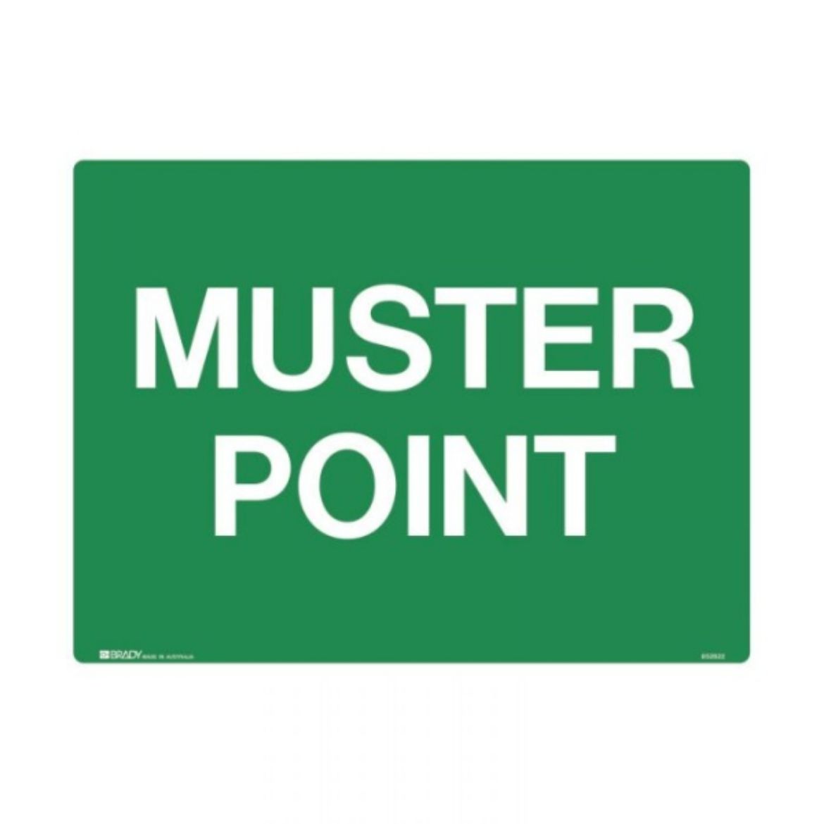 Picture of MUSTER POINT SIGN 600MM(W) X 450MM(H) METAL