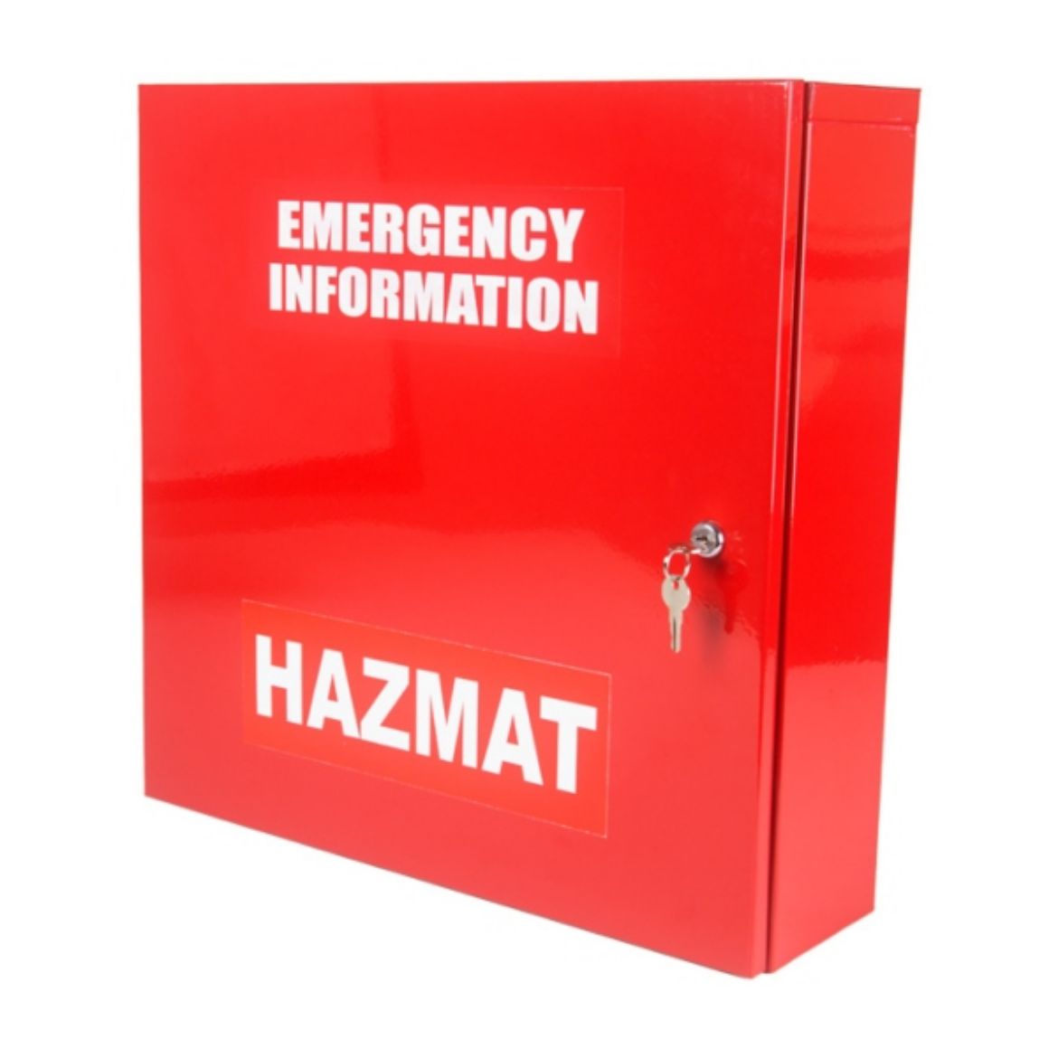 Picture of CABINET EMERGENCY INFO HAZMAT RED LARGE