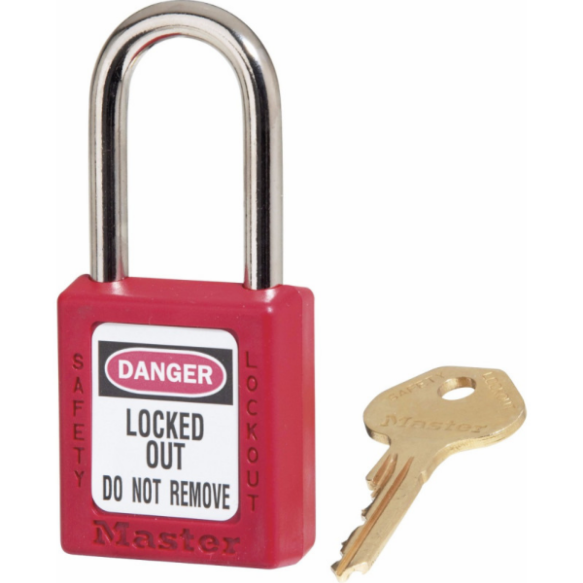 Picture of 410 ZENEX THERMOPLASTIC SAFETY PADLOCK RED - KEYED DIFFERENT