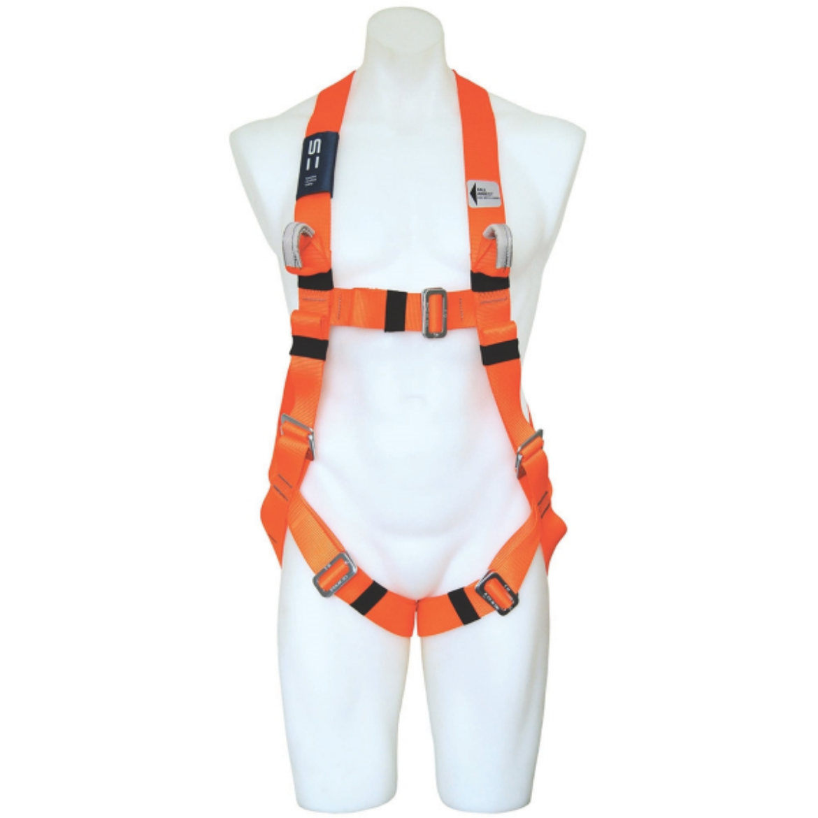 Picture of BUDGET HARNESS WITH REAR D, FRONT FALL ARREST LOOPS, FULLY ADJUSTABLE LEG, SHOULDER AND CHEST STRAPS. ONE SIZE ONLY.