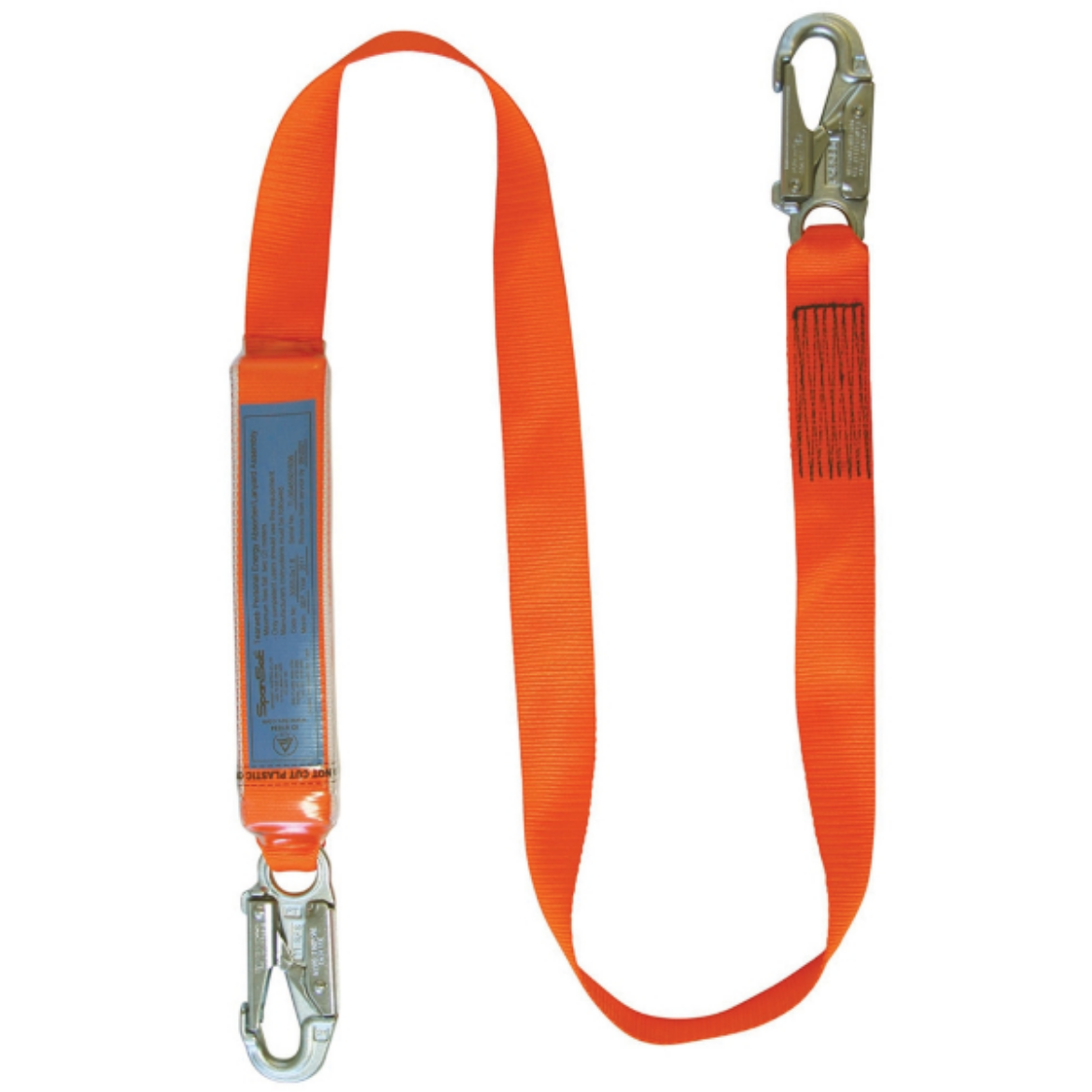 Picture of ENERGY ABSORBING WEBBING LANYARD 1.8M WITH STEEL H1 HOOKS EACH END