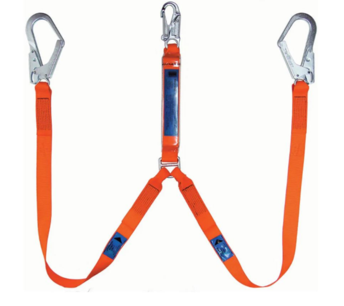 Picture of TWIN ACCESS LANYARD 1.8M WITH H1 SNAP HOOK, H3 SCAFF HOOKS IN RETAIL PACK