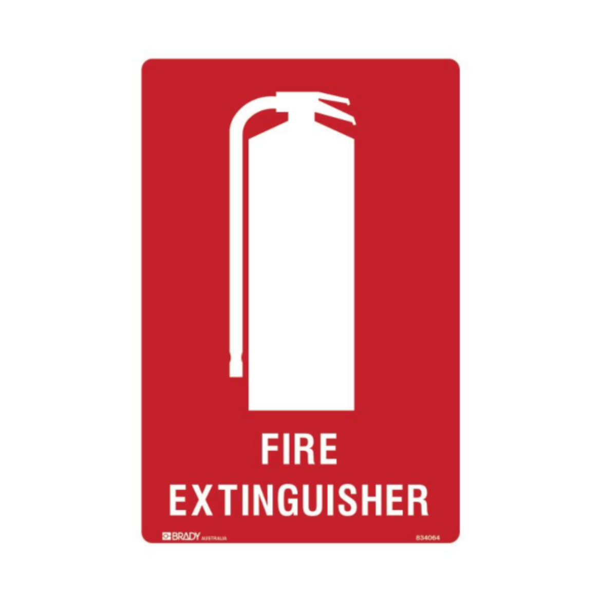 Picture of FIRE EXTINGUISHER SIGN 250MM (H) X 180MM (W) SELF ADHESIVE VINYL