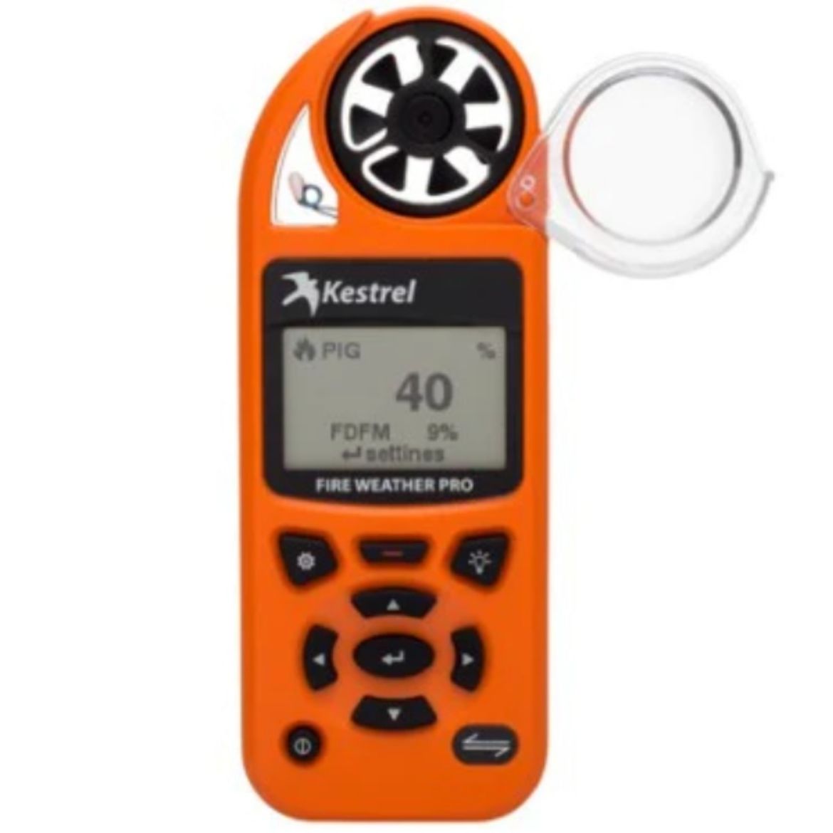 Picture of KESTREL 5500FW FIRE WEATHER METER PRO WITH LINK + VANE MOUNT - SAFETY ORANGE
