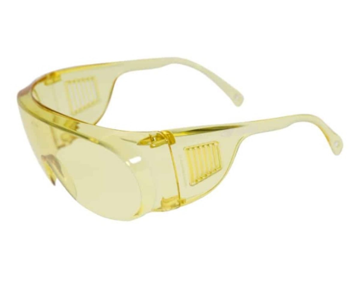 Picture of ECOSPEC YELLOW FRAME AMBER UNCOATED LENS SAFETY GLASSES