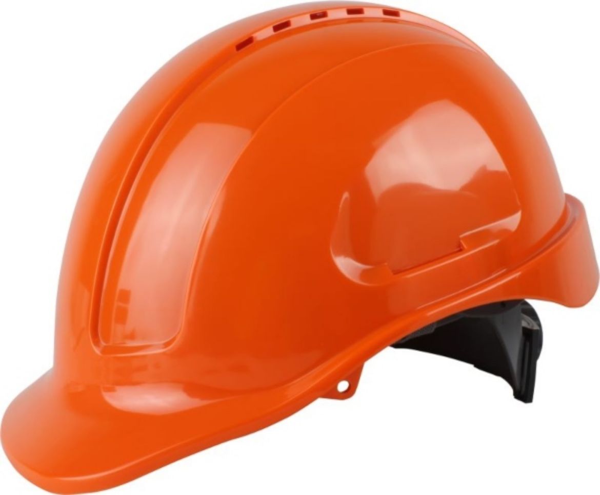 Picture of MAXIGUARD ORANGE VENTED HARD HAT, RATCHET HARNESS