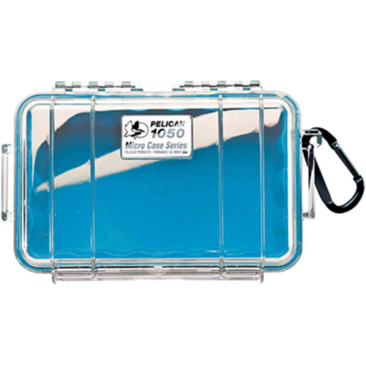 Picture of # 1050 MICRO PELICAN CASE - CLEAR WITH BLUE