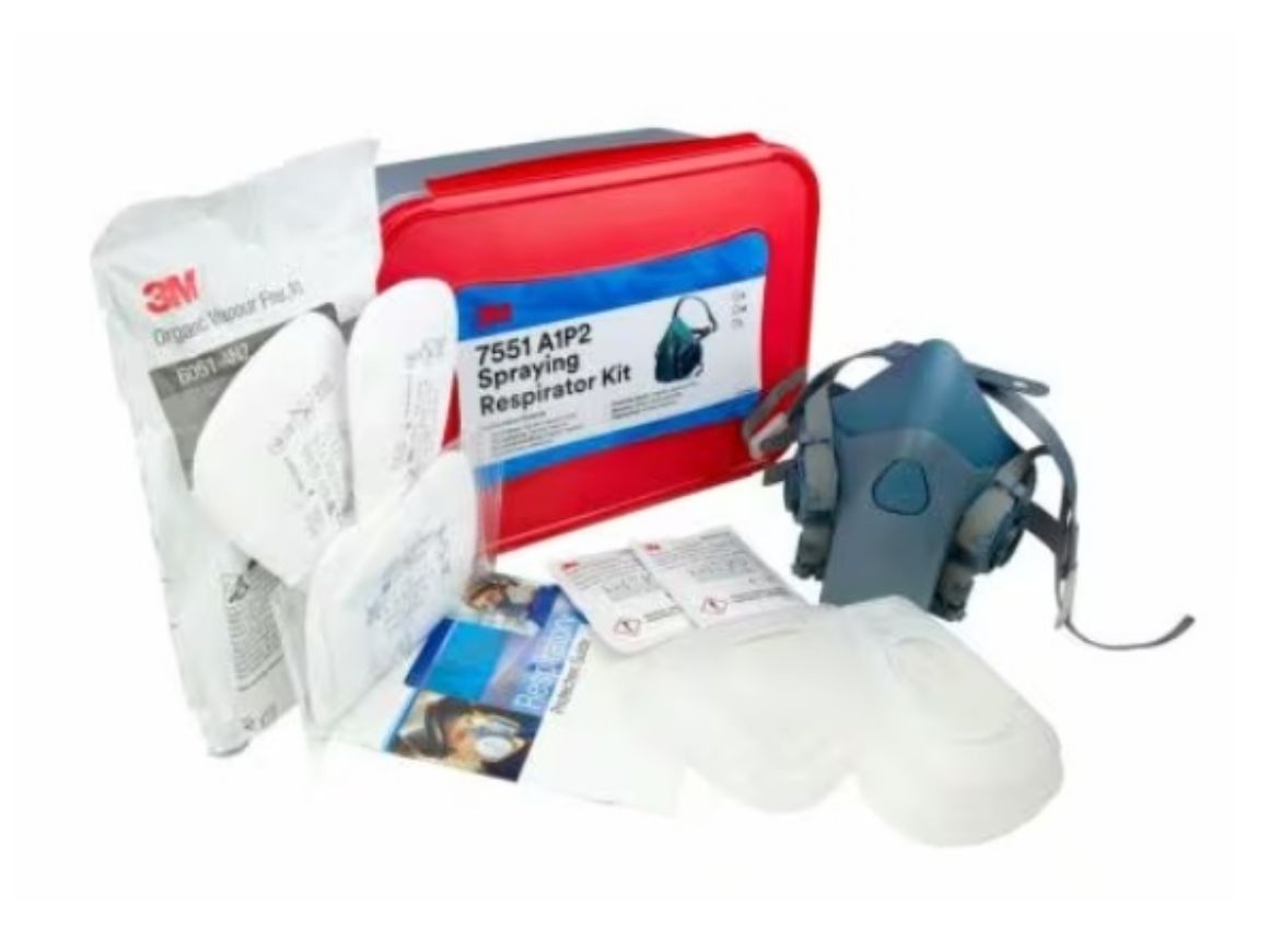 Picture of 7551 HALF FACE RESPIRATOR SPRAYING KIT-A1P2 LARGE
