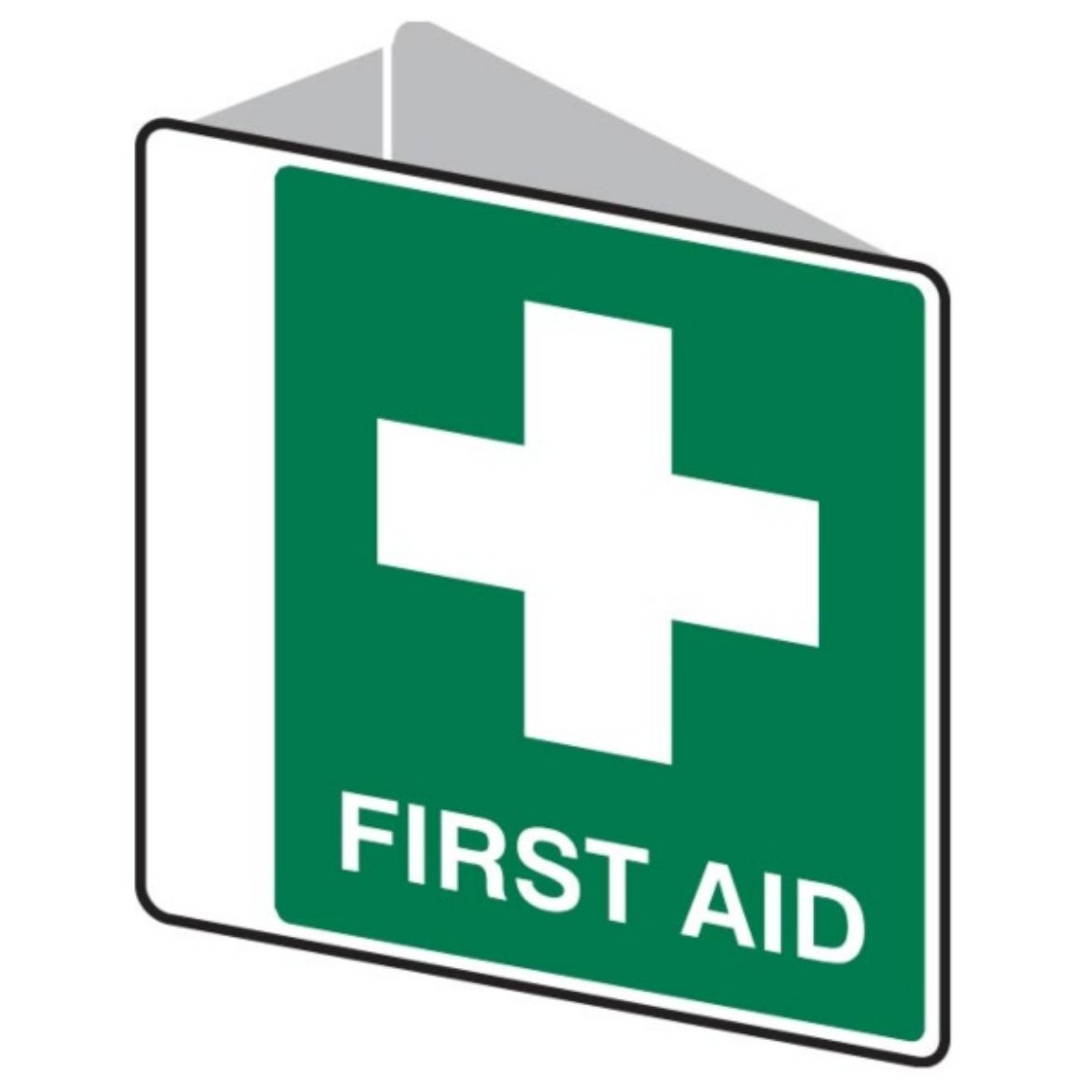Picture of FIRST AID SIGN 225MM (H) X 225MM (W) POLYPROPYLENE
