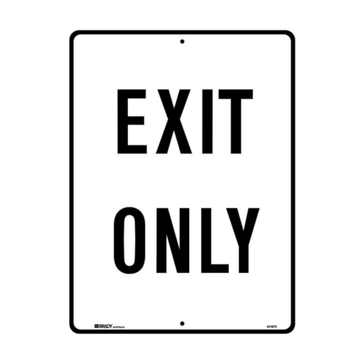 Picture of DIRECTIONAL SIGN EXIT ONLY 450MM (W) X 600MM (H) C2 REFLECTIVE ALUMINIUM