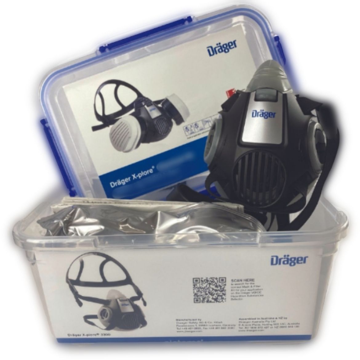 Picture of X-PLORE 3500 HALF FACE RESPIRATOR MEDIUM WITH A2 P2/P3 KIT