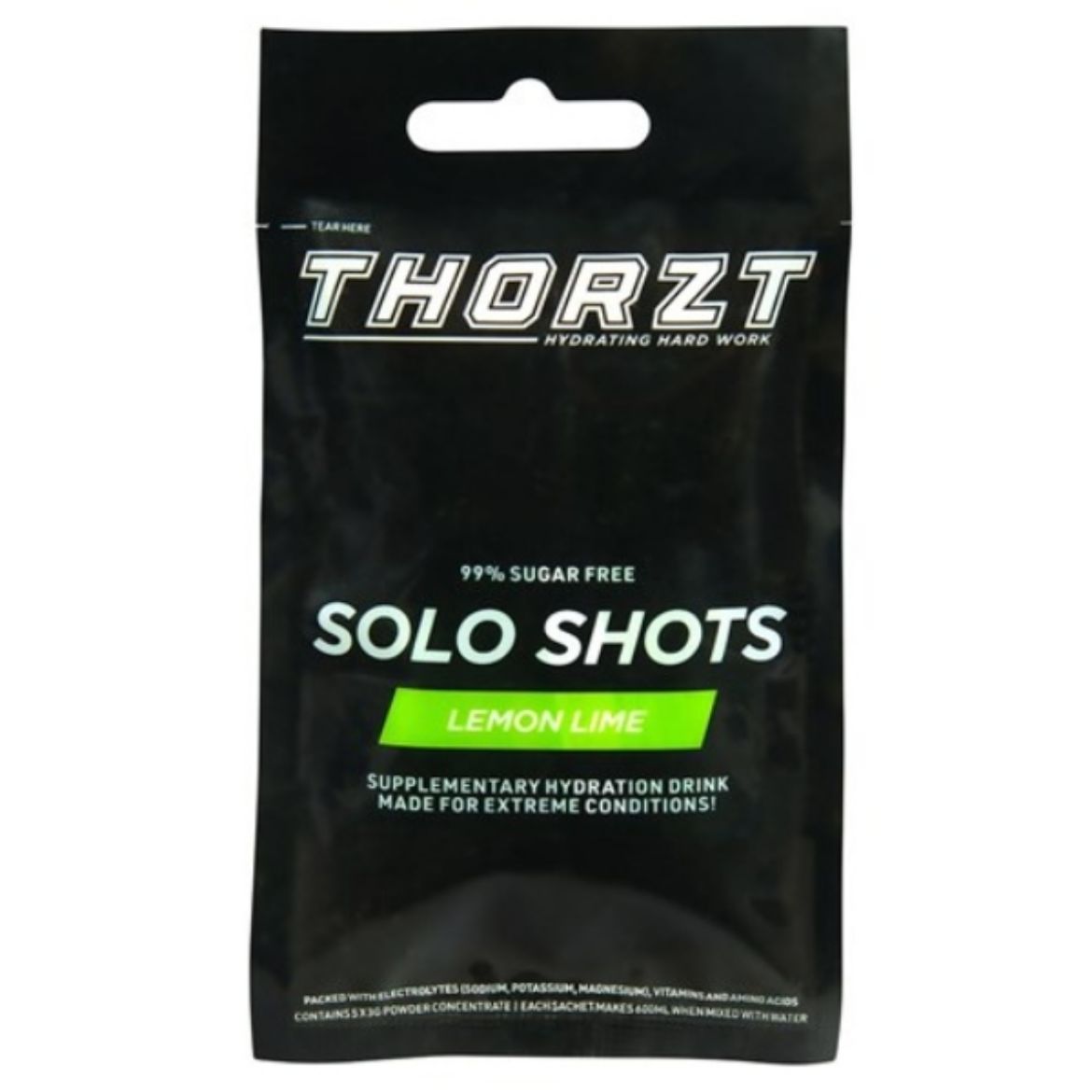 Picture of THORZT FIVE PACK SUGAR FREE SOLO SHOT LEMON LIME