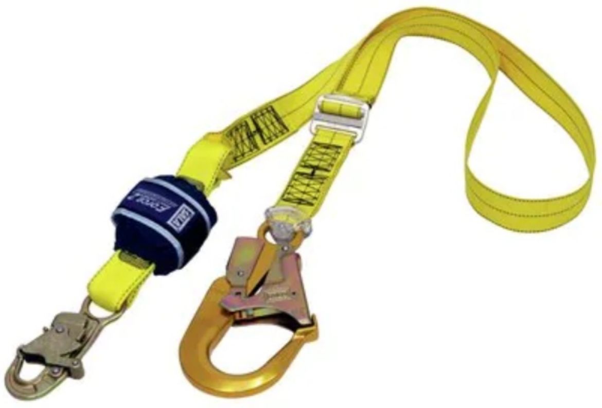 Picture of Z11200919 FORCE2™ SHOCK ABSORBING LANYARDS - WEBBING - SINGLE TAIL ADJUSTABLE, 2.0M WITH DOUBLE ACTION SNAP HOOK AND SCAFFOLD HOOK