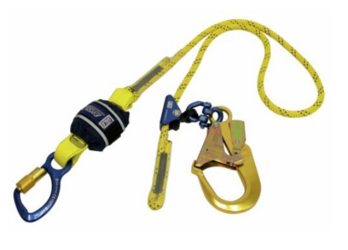 Picture of Z11206119R FORCE2™ SHOCK ABSORBING LANYARDS - KERNMANTLE ROPE - SINGLE TAIL ADJUSTABLE, 2.0M WITH ALUMINIUM TRIPLE ACTION KARABINER AND SCAFFOLD HOOK