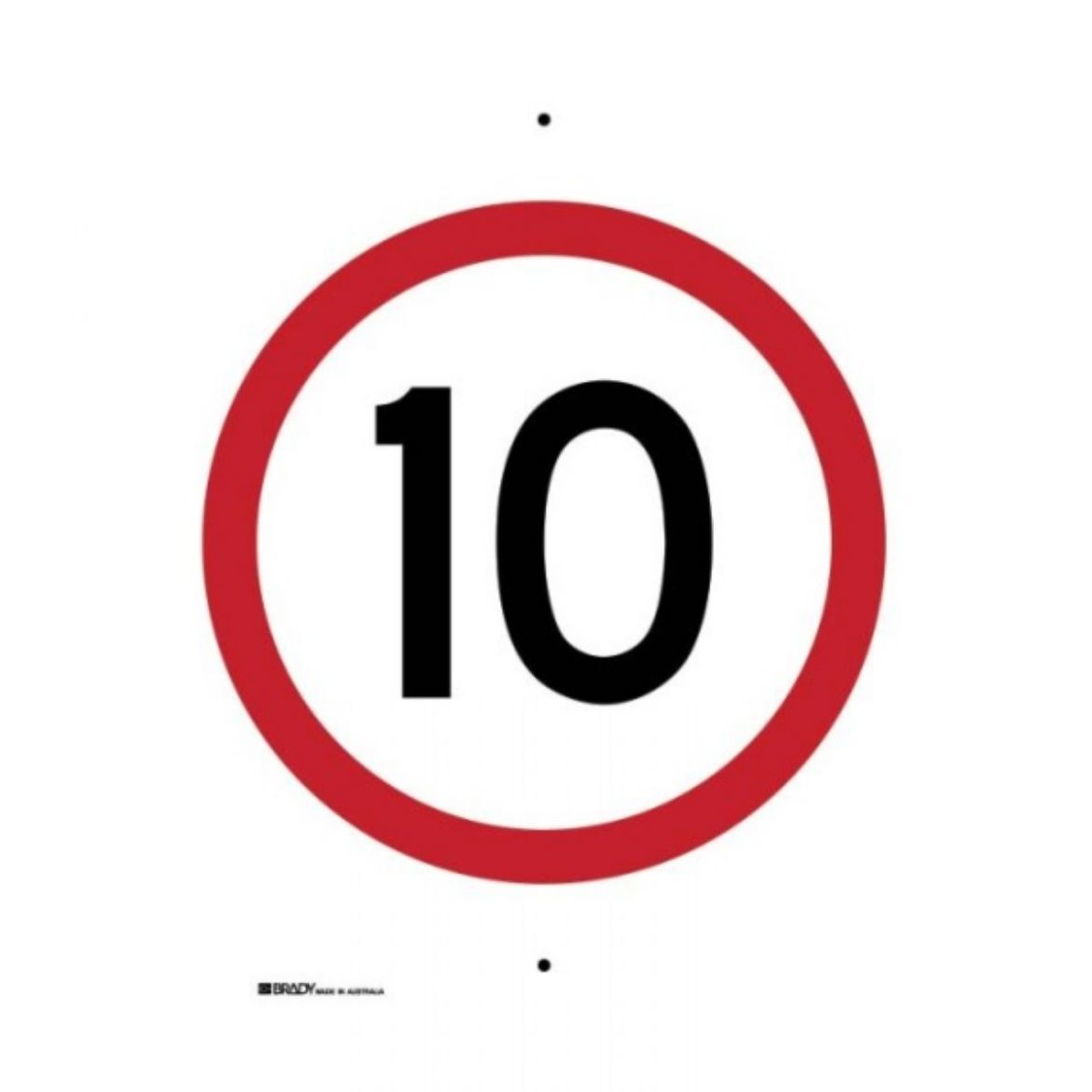 Picture of SPEED LIMIT SIGN 10 - 450MM (W) X 600MM (H) METAL