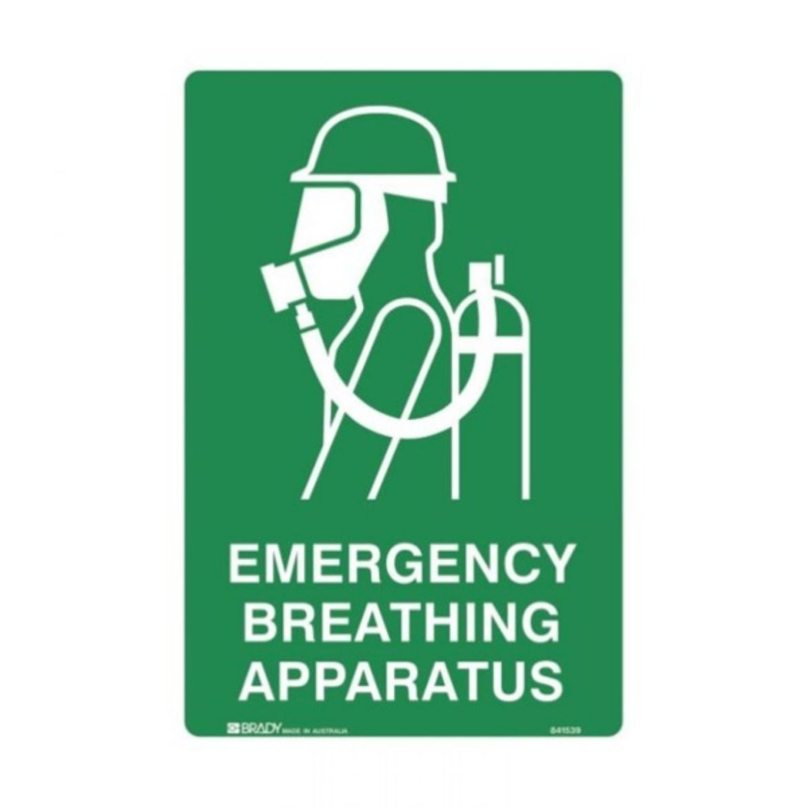 Picture of EMERGENCY BREATHING APPARATUS SIGN 450MM (H) X 300MM (W) METAL