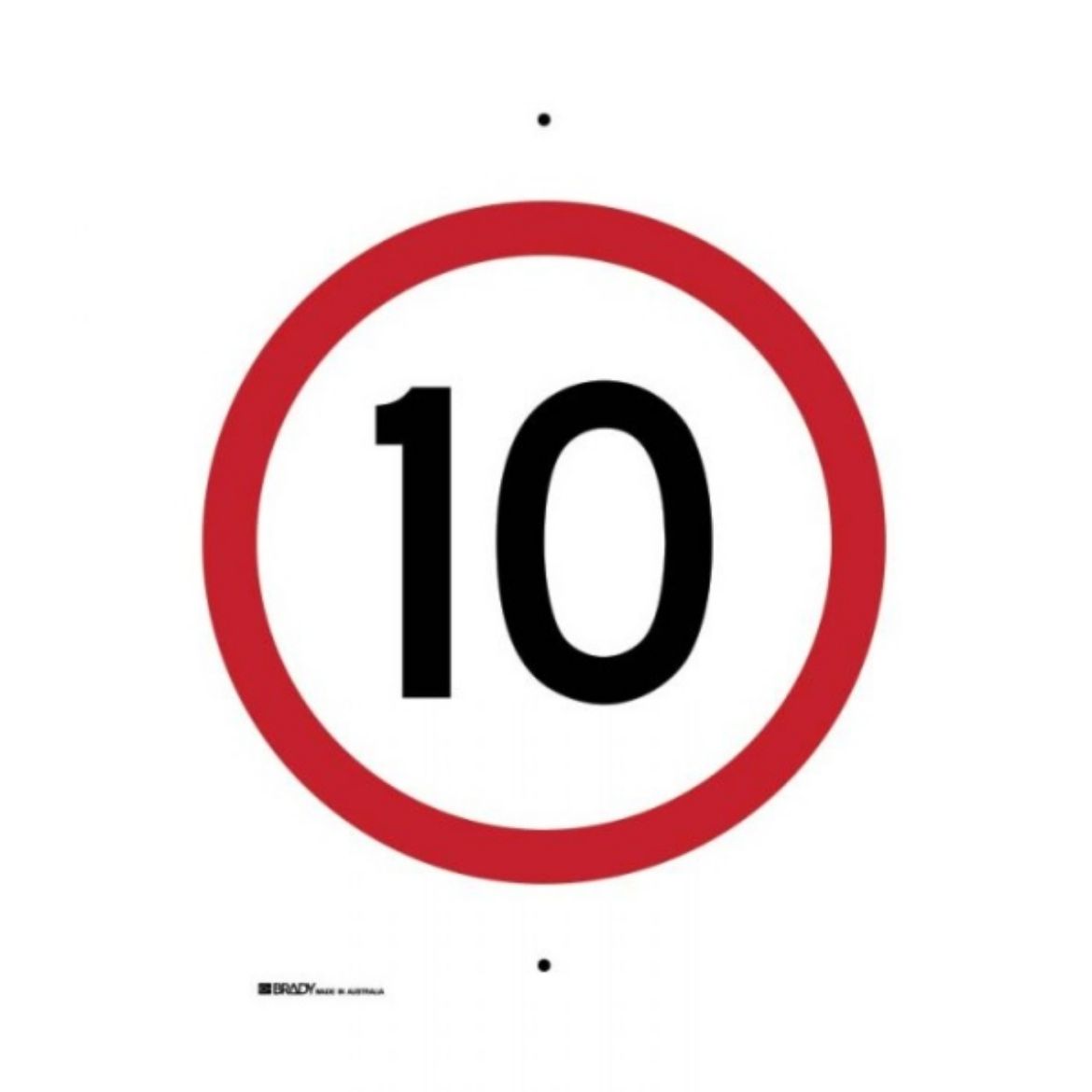 Picture of REGULATION SPEED LIMIT SIGN 10 - 450MM (W) X 600MM (H)  C1 REFLECTIVE ALUMINIUM