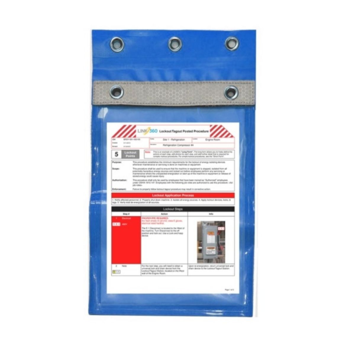 Picture of DOCUMENT/PERMIT HOLDER BLUE