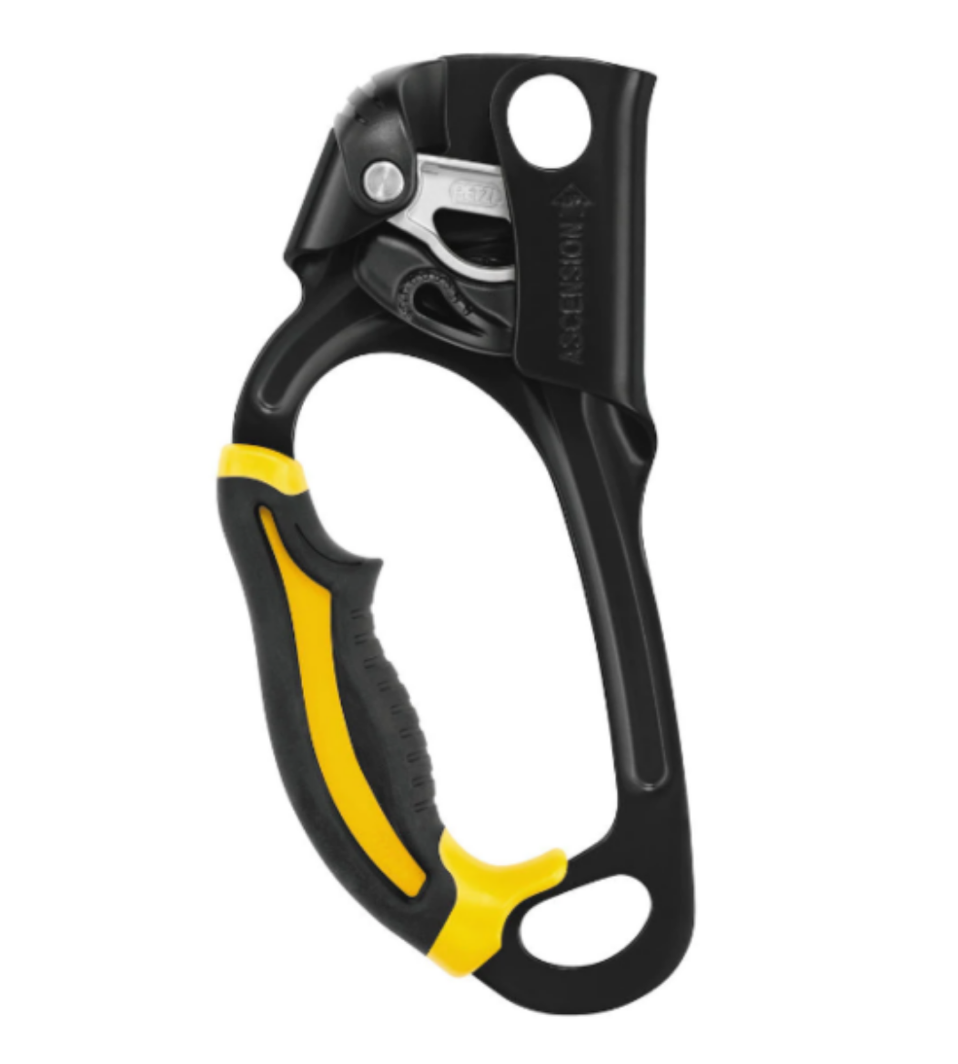 Picture of ASCENSION LEFT HANDED, BLACK/YELLOW, 8-11MM ROPE