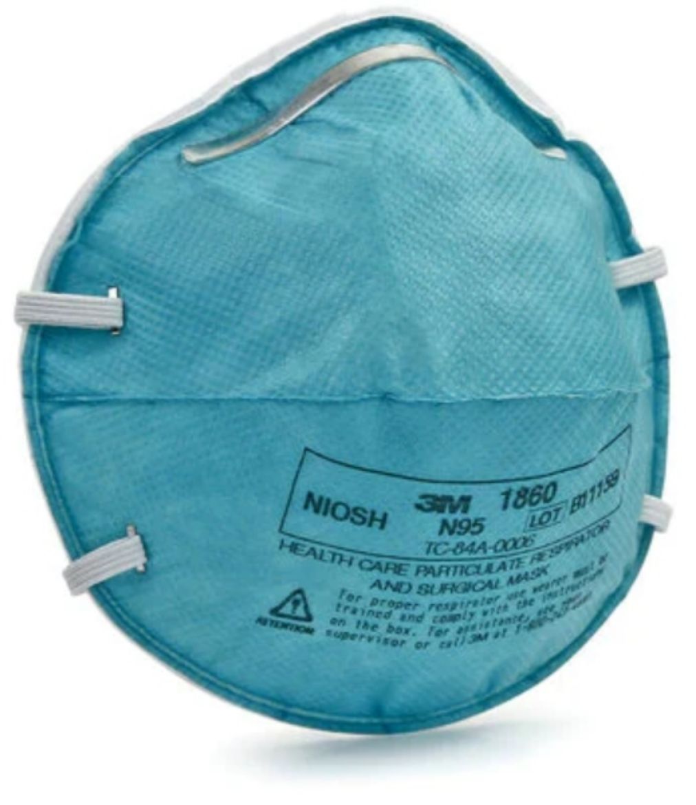 Picture of 1860 CUPPED PARTICULATE RESPIRATOR & SURGICAL MASK STANDARD SIZE