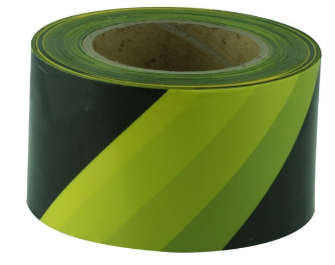 Picture of YELLOW & BLACK BARRICADE TAPE, 75MM X 100M