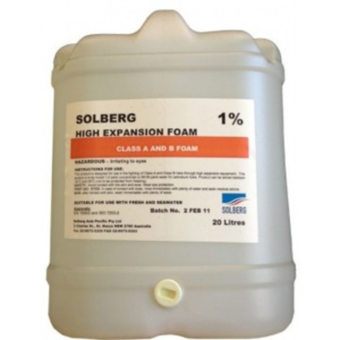 Picture of SOLBERG HIGH EXPANSION FOAM 1% - 2%, 20 LITRE PAIL