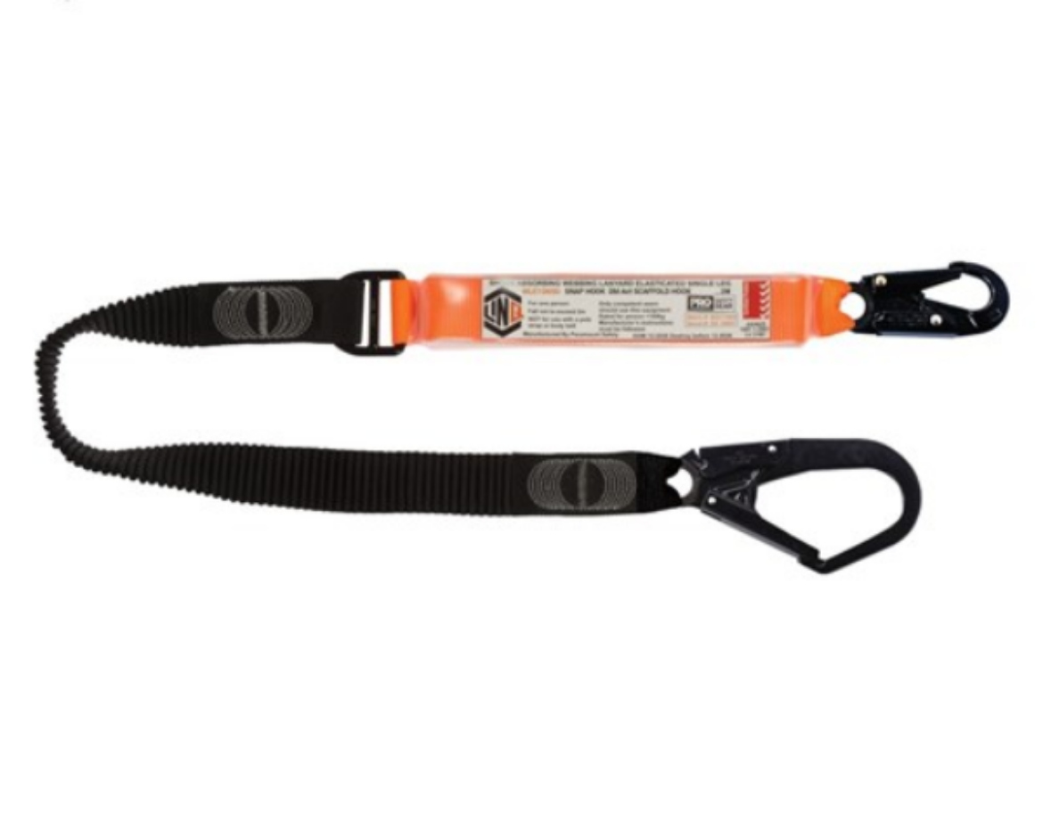 Picture of LINQ ELITE SINGLE LEG ELASTICATED LANYARD WITH HARDWARE SN & SD